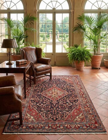 4' 6 x 7' 2 Hand Knotted Djosan Persian Wool Rug