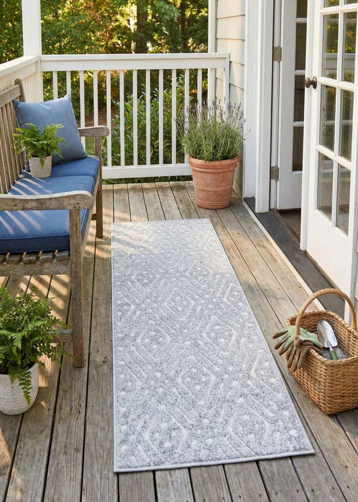 2' x 8' Easy-Clean Sabrina Soto Ella Indoor / Outdoor Runner Rug