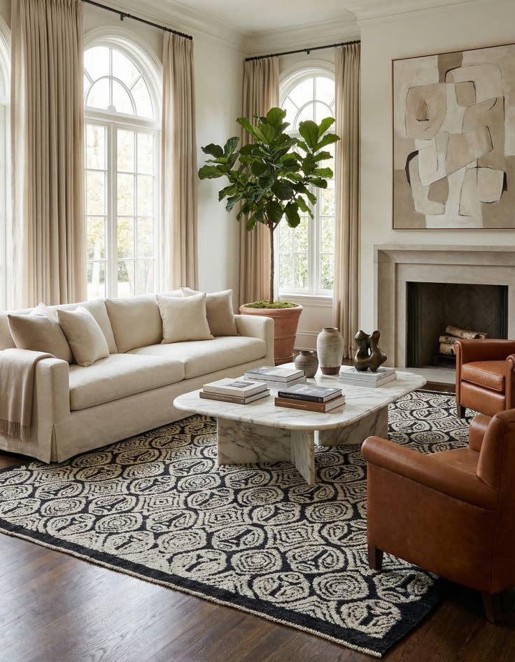 Detail image of  8' 4 x 10' 1  Hand Knotted Darya Wool Rug