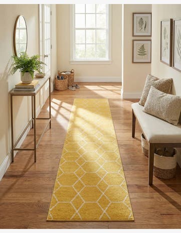 2' x 13' Trellis Frieze Runner Rug