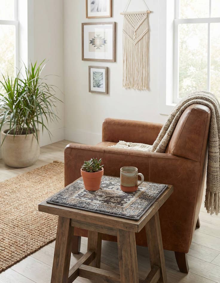 Detail image of 1' 4 x 1' 4 Eco Southwestern Sample Rug