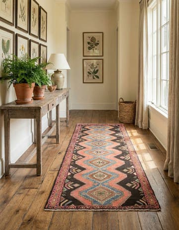 3' 2 x 7' 10 Hamedan Runner Rug
