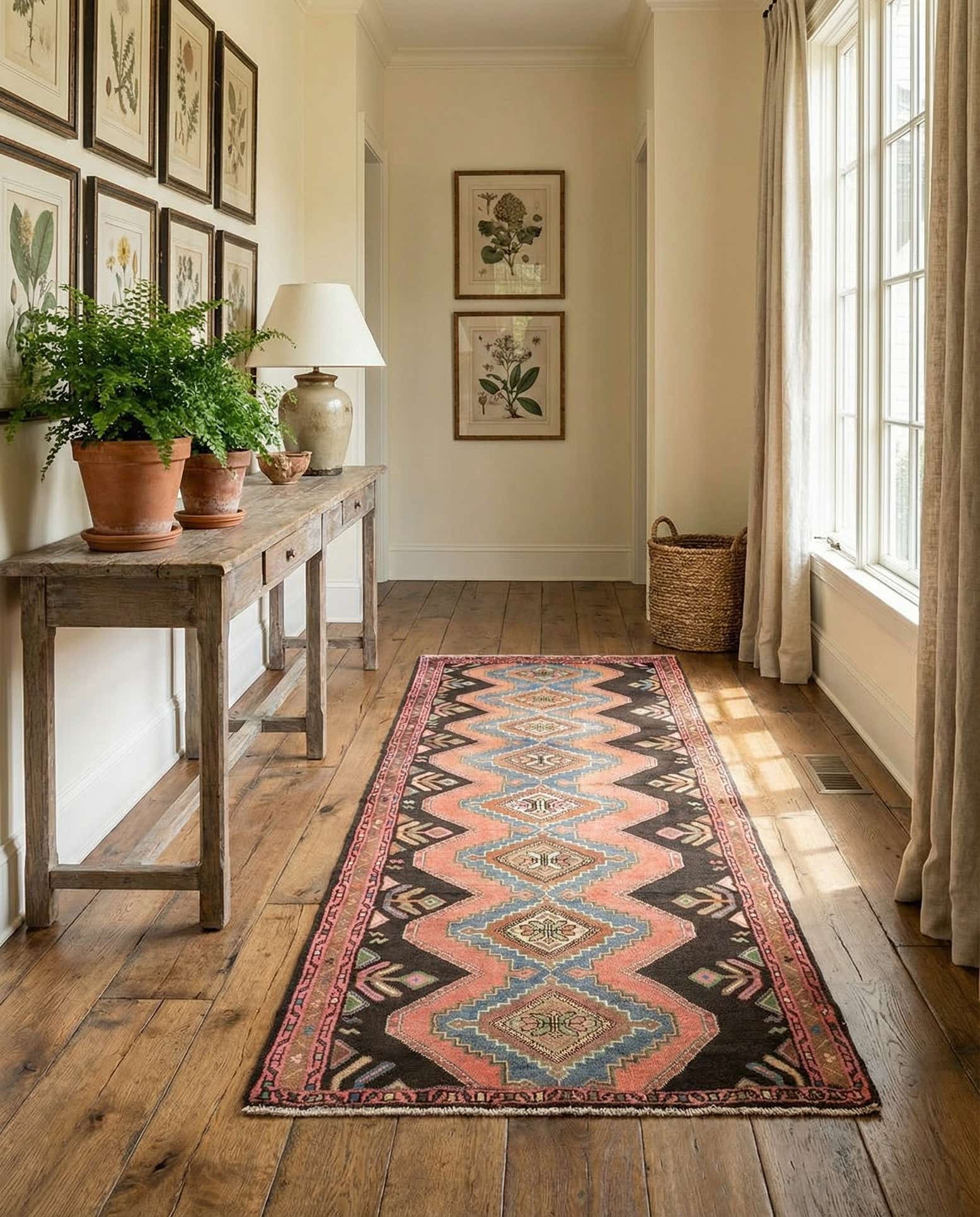3' 2 x 7' 10 Hamedan Runner Rug