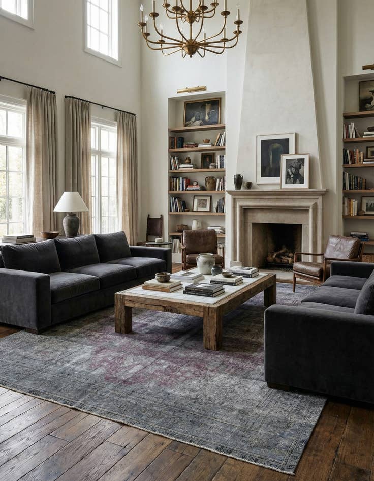 Detail image of 8' x 10' 8  Hand Knotted Ultra Vintage Persian Wool Rug