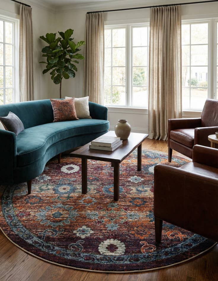 Detail image of  8' x 8' Isabella Round Rug