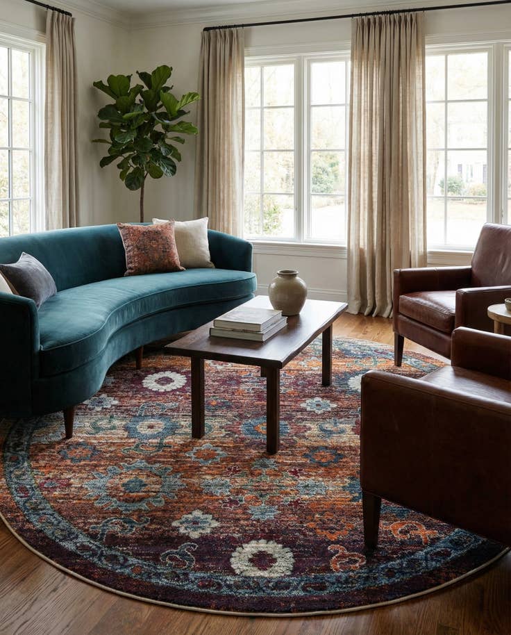 Detail image of 8' x 8' Isabella Round Rug