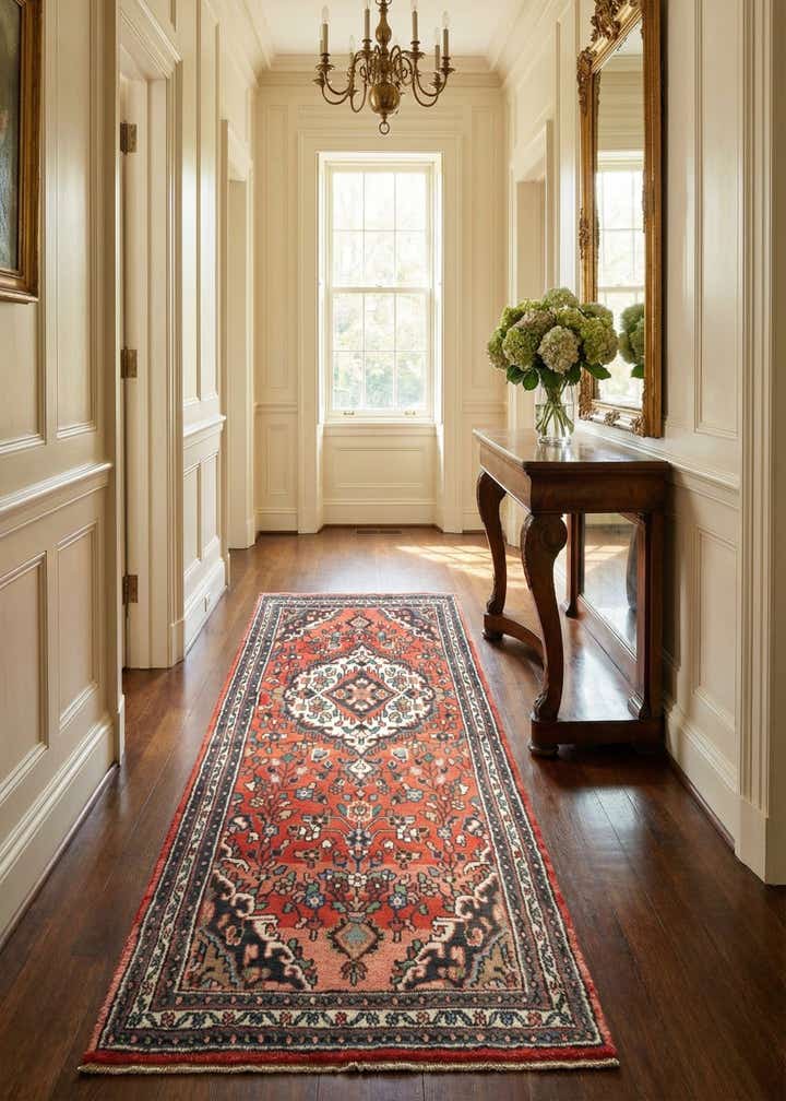 3' 4 x 8' 2 Hamedan Rug