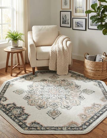 Ivory Parker Octagon Rug