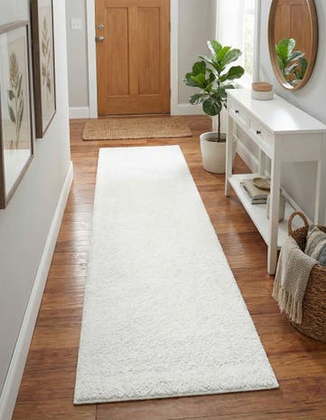 2' 2 x 8' Solid Frieze Runner Rug