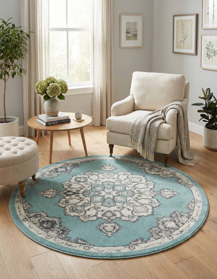 Detail image of  5' x 5' Parker Round Rug