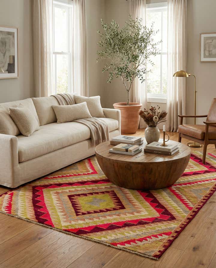 5' 6 x 8' Hand Knotted Darya Rug