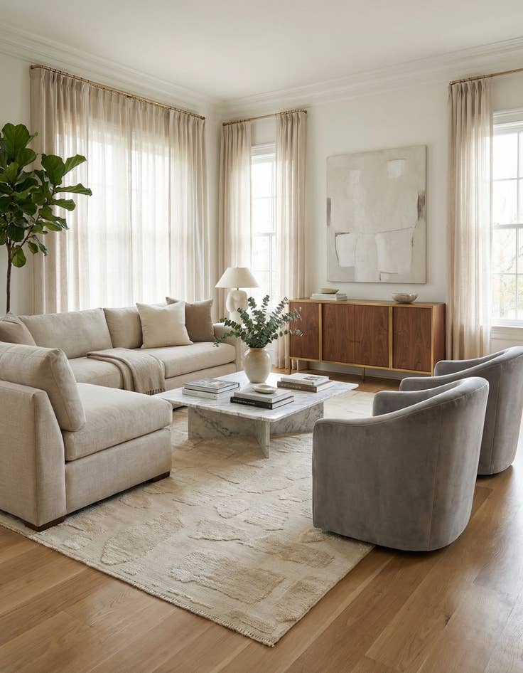 Detail image of 8' 5 x 10' 4  Hand Knotted Darya Wool Rug