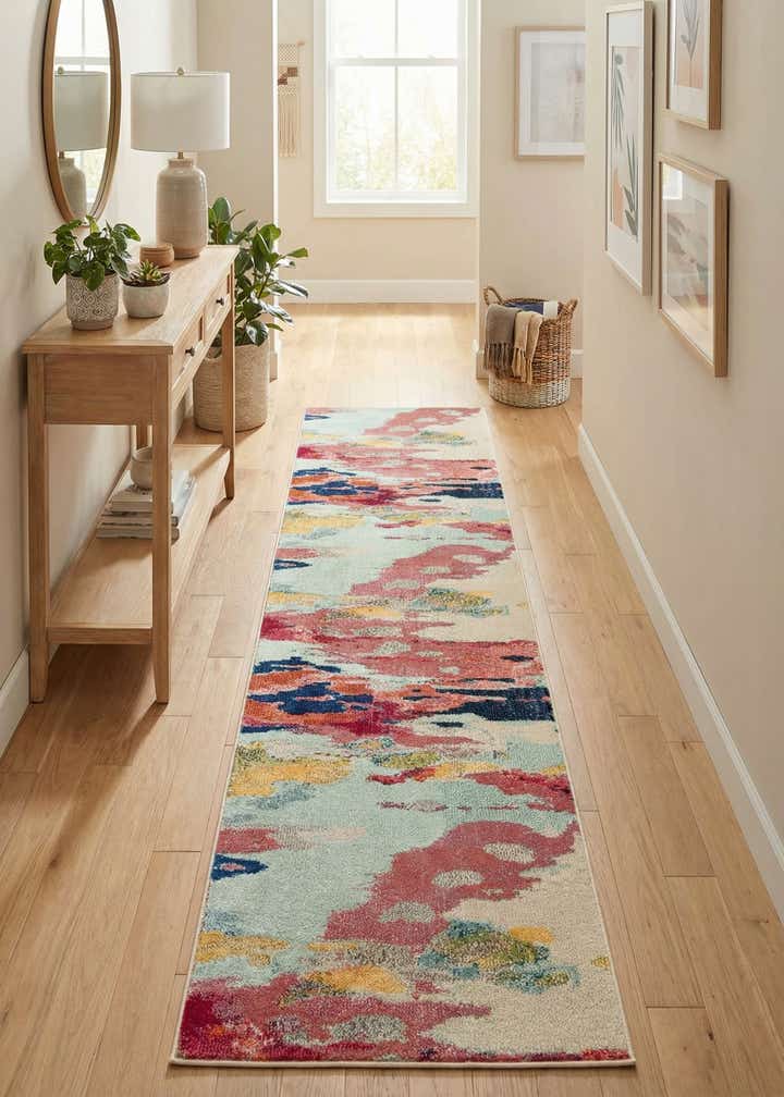 2' 7 x 12' Washable Casablanca Runner Rug