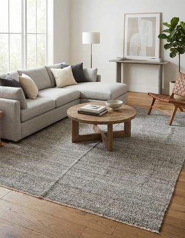 5' 6 x 6' 10 Hand Woven Kilim Modern Wool Rug
