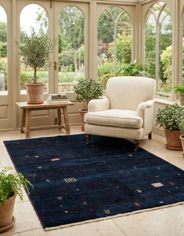 4' 1 x 6' 11 Gabbeh Rug
