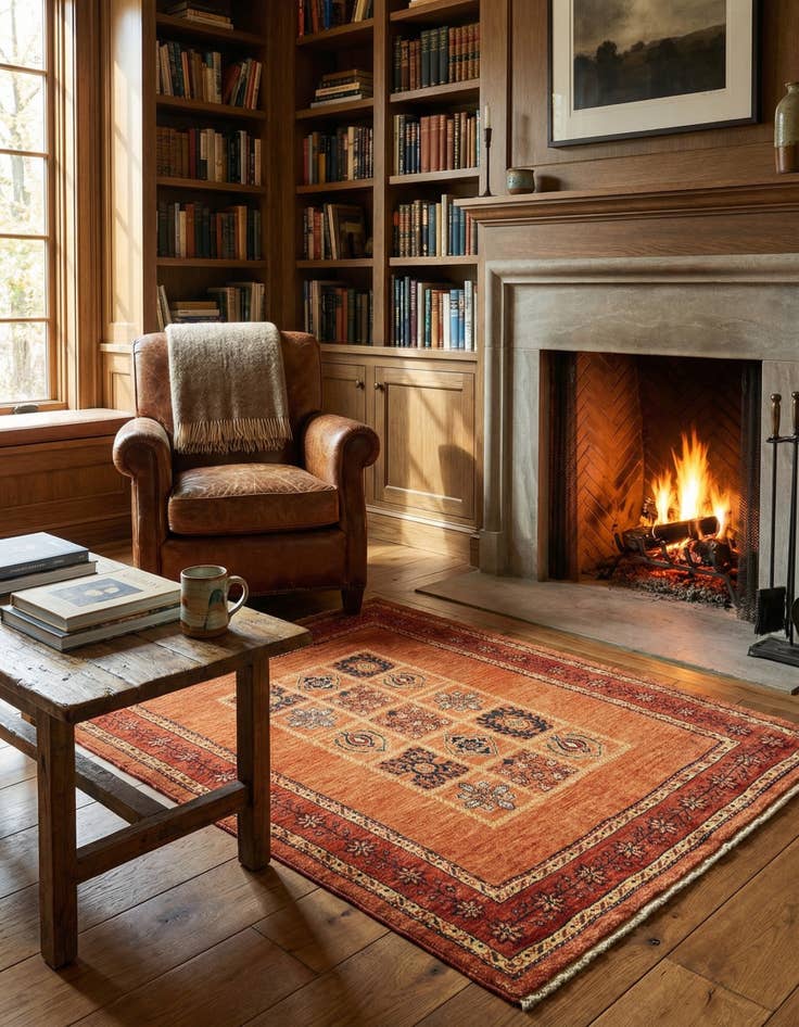 Detail image of 3' 8 x 5' 7 Kashkuli Wool Rug