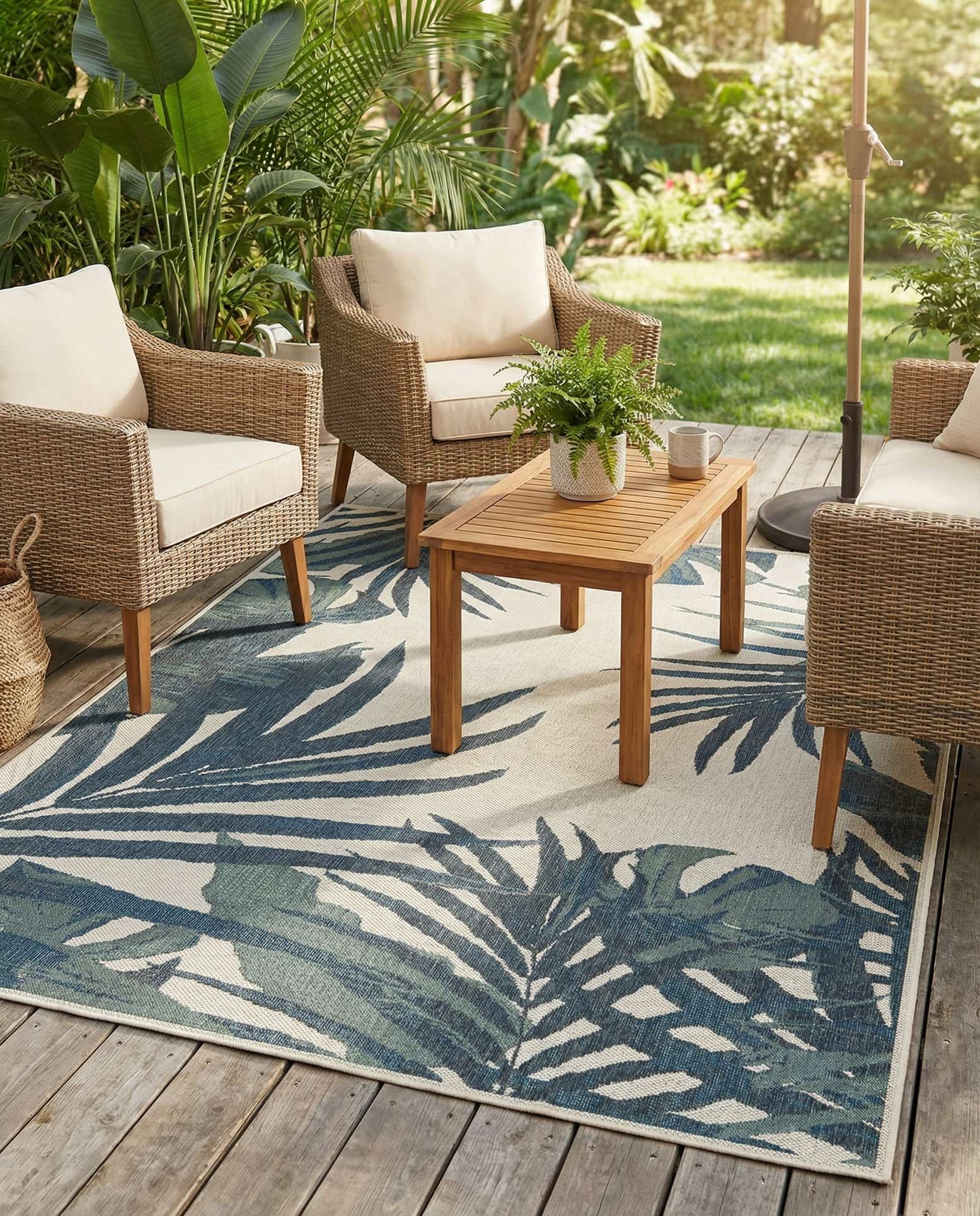 7' 10 x 10' Easy-Clean Baja Indoor / Outdoor Rug