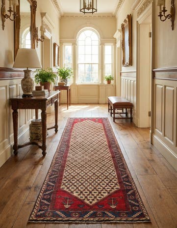 3' 9 x 13' 5 Hamedan Runner Rug