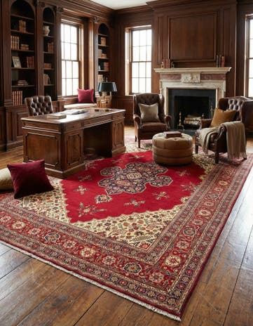 9' 3 x 12' 10 Tabriz Rug