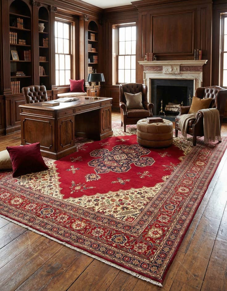 Detail image of  9' 3 x 12' 10 Tabriz Rug