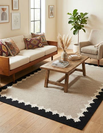 6' 1 x 9' Hand Woven Kilim Wool Rug