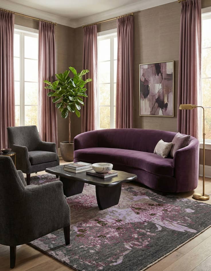 Detail image of  5' 5 x 7' 10  Hand Knotted Anar Rug