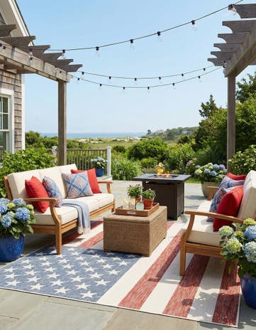 7' x 10' Easy-Clean Jill Zarin Indoor / Outdoor Rug