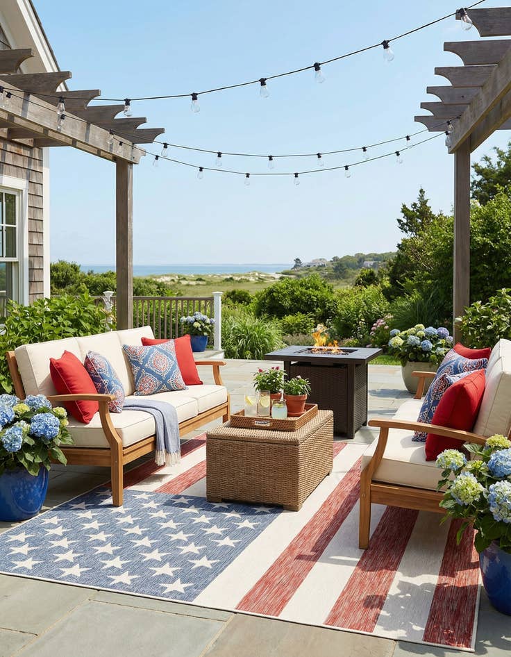 Detail image of  7' x 10'  Washable Jill Zarin Indoor / Outdoor Rug