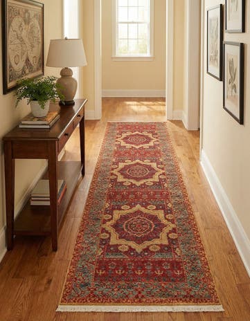 Red Amina Runner Rug