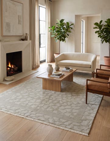 5' 8 x 7' 9 Hand Knotted Nepal Wool Rug