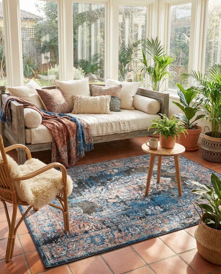 Detail image of 5' x 7' 8 Fleur Rug