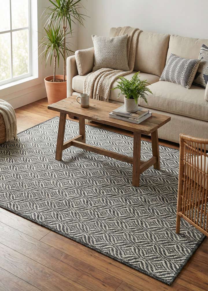 4' x 6' Easy-Clean Trellis Indoor / Outdoor Rug
