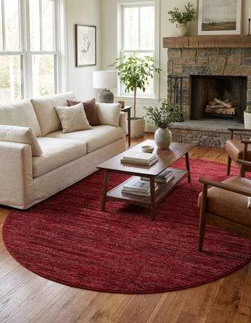 Red Finsbury Oval Rug