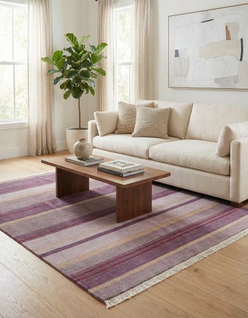 4' 11 x 6' 7 Hand Knotted Darya Wool Rug