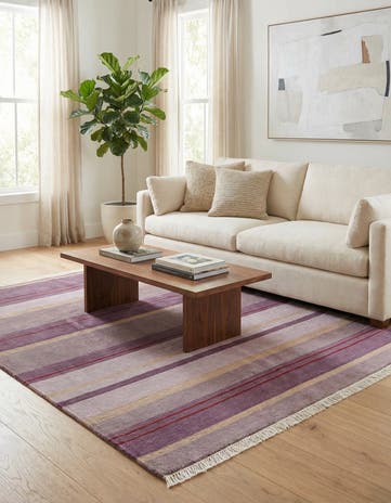 4' 11 x 6' 7 Hand Knotted Darya Wool Rug