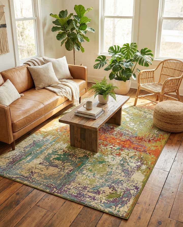 4' x 6' Easy-Clean Modern Indoor / Outdoor Rug