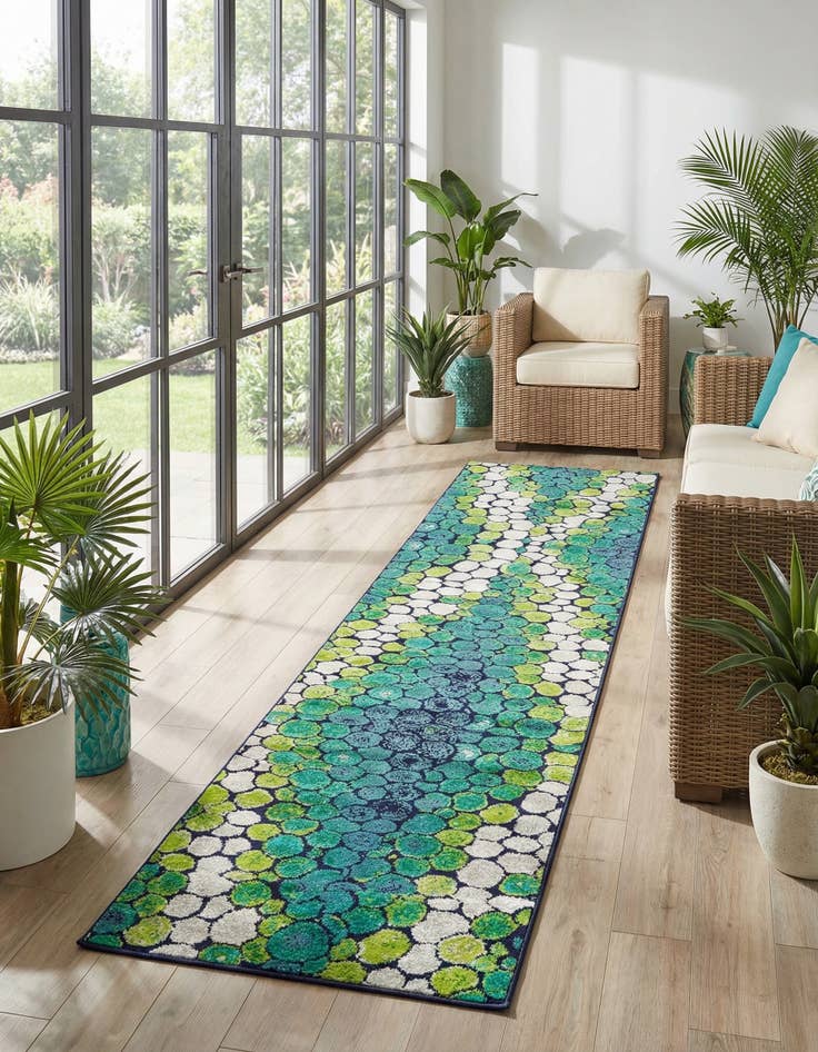 Detail image of 2' x 13' Metropolis Runner Rug