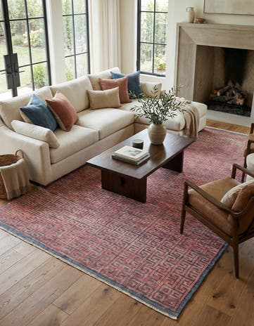 6' 8 x 10' 1 Hand Knotted Darya Wool Rug