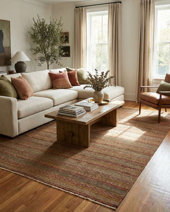 6' x 9' 2 Hand Knotted Darya Wool Rug