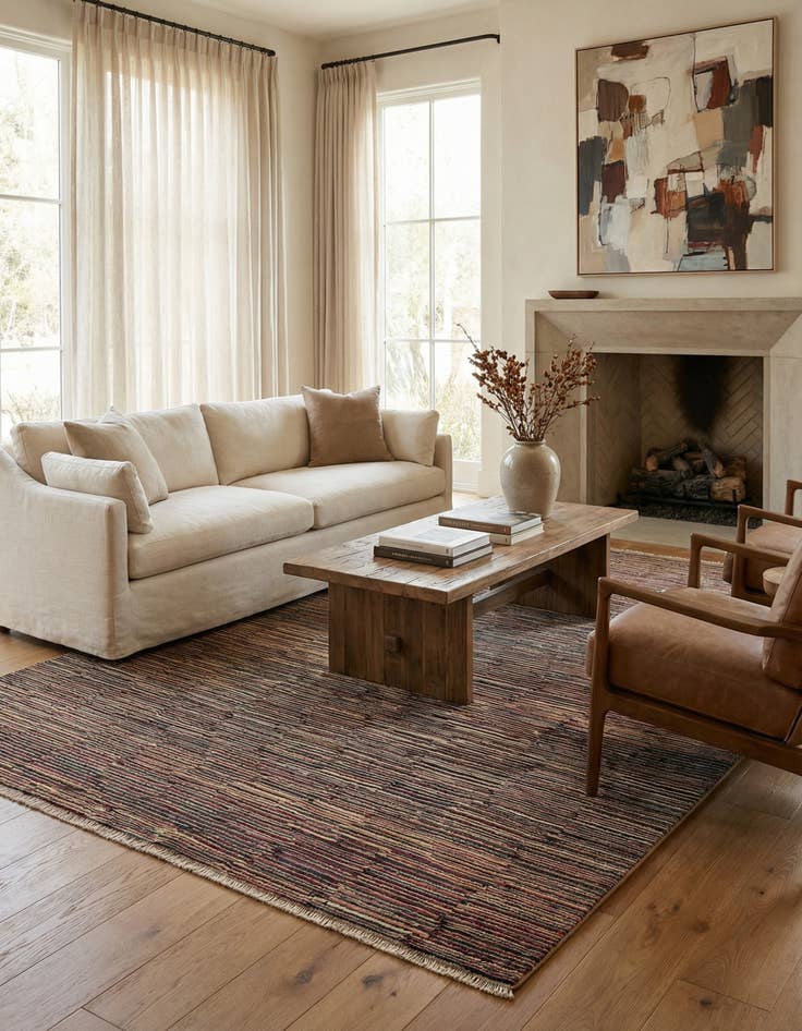 Detail image of 6' 7 x 9' 8  Hand Knotted Modern Ziegler Rug