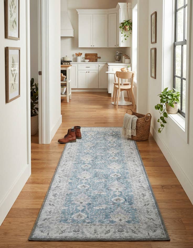 Detail image of 2' x 6' 1 Washable Timeless Runner Rug