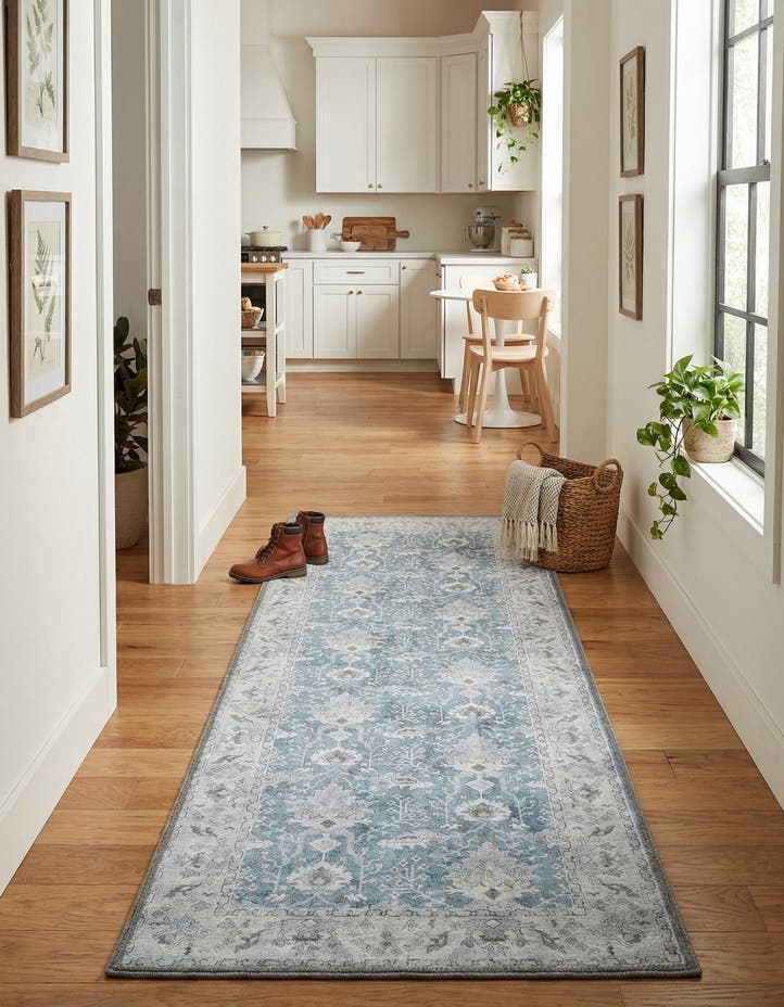 2' x 6' 1 Washable Timeless Runner Rug