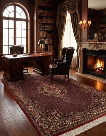 5' 6 x 7' 10 Bidjar With Silk Rug