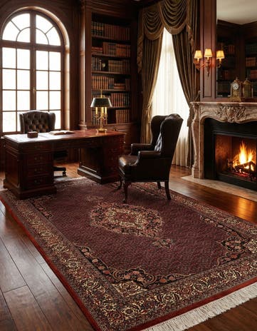 5' 6 x 7' 10 Bidjar With Silk Rug