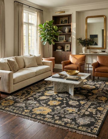 8' 2 x 10' 4 Hand Knotted Oushak Wool Rug