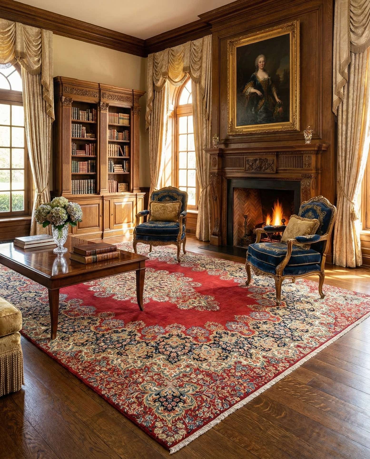 10' 2 x 13' 11 Kerman Wool Rug