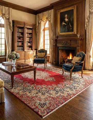 10' 2 x 13' 11 Kerman Wool Rug