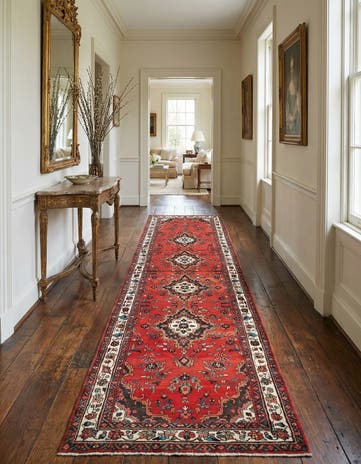 3' 9 x 16' 4 Hamedan Runner Rug