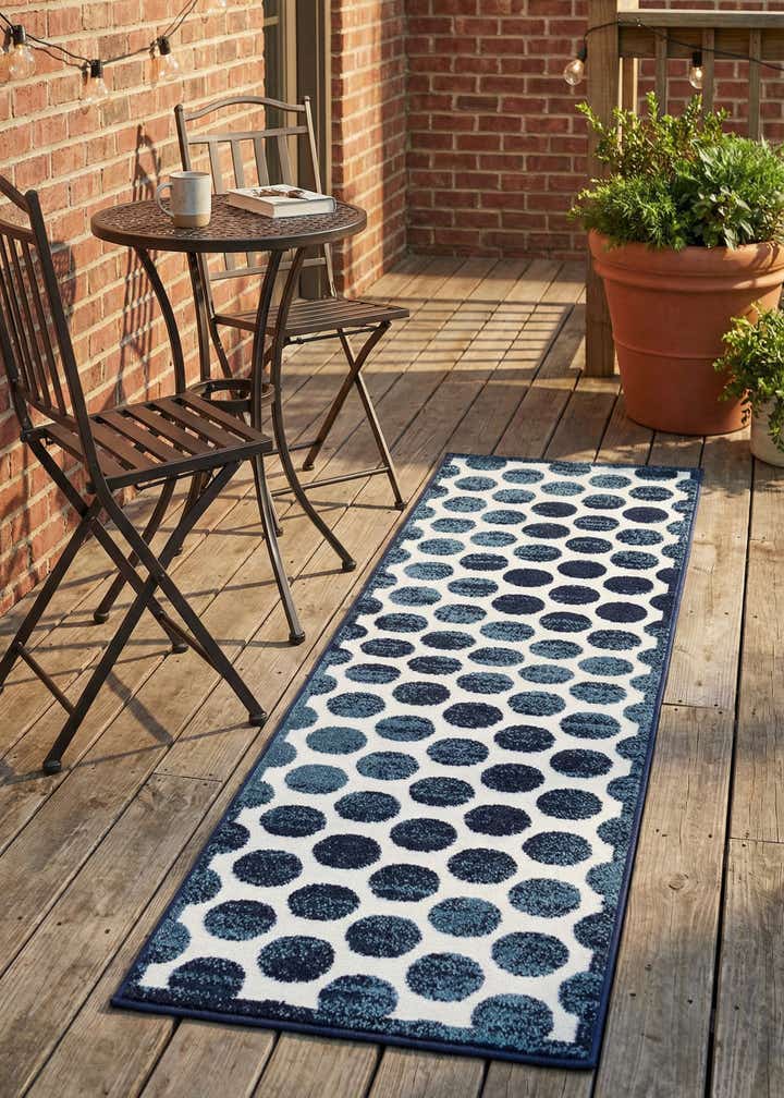 2' x 8' Easy-Clean Sabrina Soto Indoor / Outdoor Runner Rug