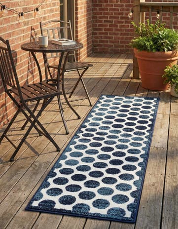 2' x 8' Easy-Clean Sabrina Soto Indoor / Outdoor Runner Rug